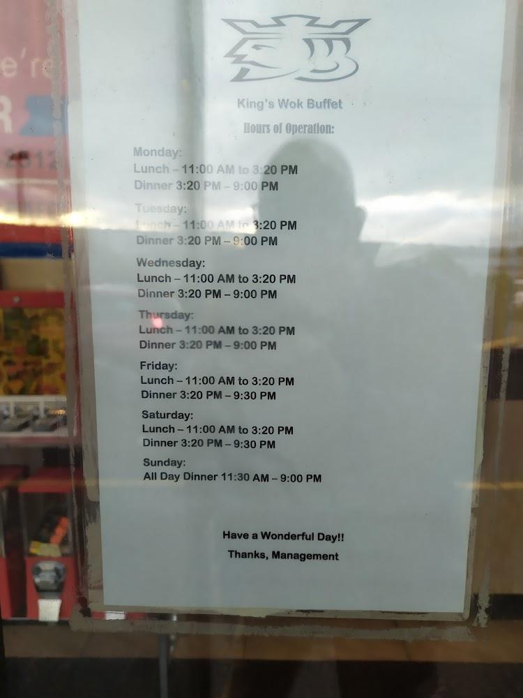 King's Wok Buffet Menu image 1